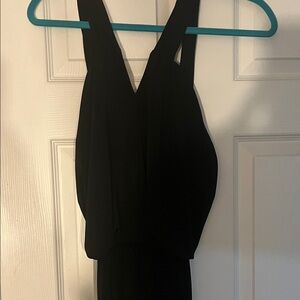 Valerie Bertinelli Black Backless Dress